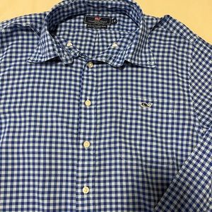 Slim Fit Tucker Navy Vineyard Vines Button Up